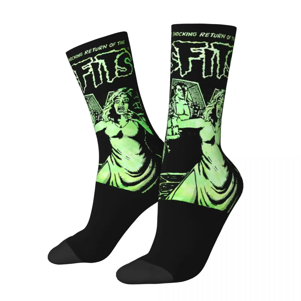 The Misfits The Return Socks Men's Women's Fashion Socks Novelty Spring Summer Autumn Winter Middle Tube Socks Gifts