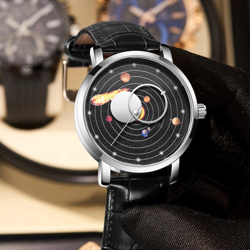 Nuevos relojes LIGE de cuarzo para hombre, marca de lujo, reloj informal de moda para hombre, regalos, reloj de pulsera luminoso resistente al agua de cuero transpirable