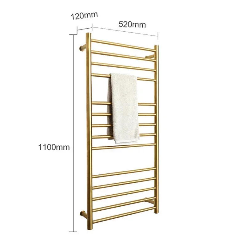 Electric Bath Towel Rack Heating Holder Heater 110CM*52CM, Hidden/Exposed Installation,