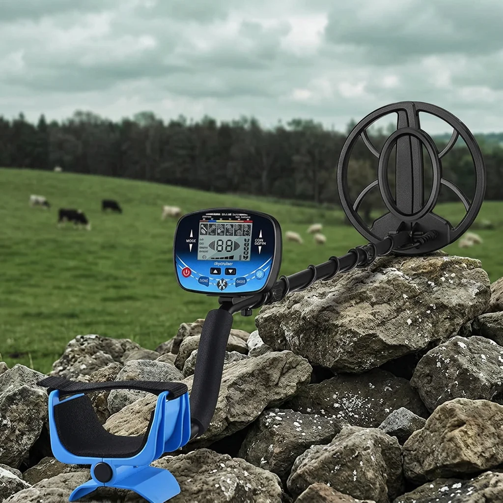 Metal Detector Machine TX-910 Steel Treasure Hunting Gold Underground Detector with 10inch Coil Deep Search