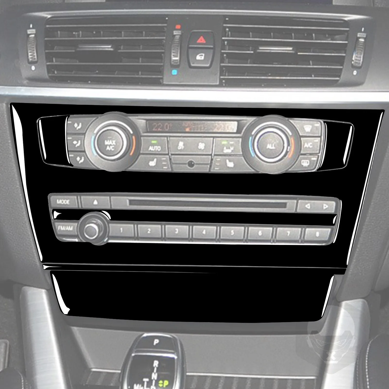 For BMW X3 F25 2011-2017 X4 F26 2014-2017Car Accessories Piano Black Interior Air Vent Taillight Console Trim Modified Sticker