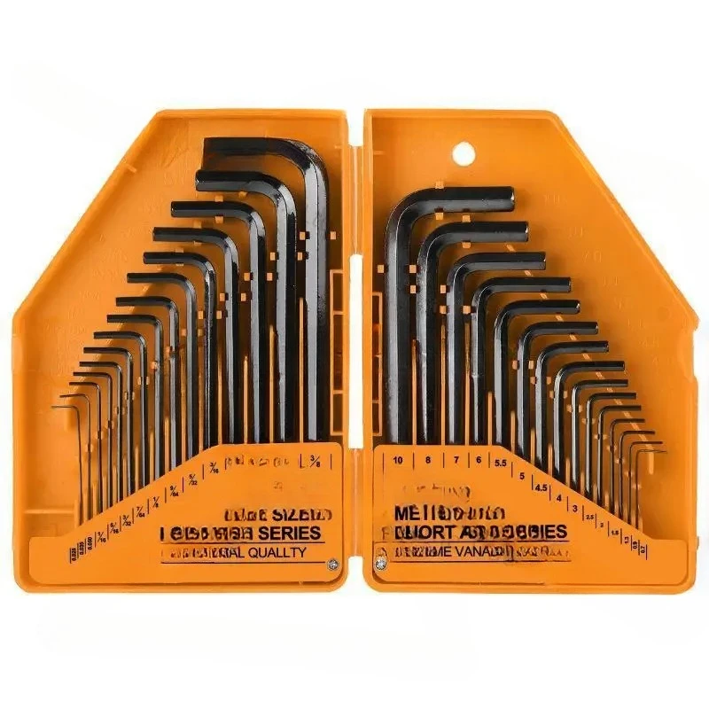30-Piece  Wrench Metric Inch Hexagonal Hexagonal Wrench Set L-Shaped  Screwdriver