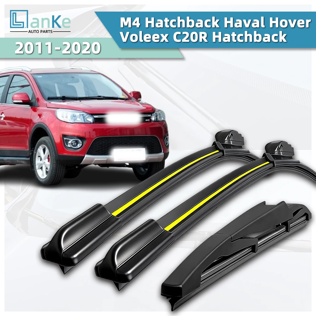 

Suitable For Great Wall / GWM M4 Hatchback Haval Hover/Voleex C20R Hatchback(2011-2020)Car Wiper Durable Front Windshield Wiper
