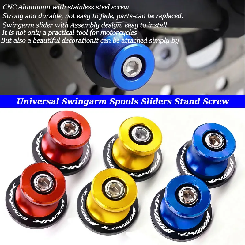 

M10 для CF@&MOTO 800MT 800MT-X 800NK NK800 CF 800 MT MT-X NK 2025 Аксессуары для мотоциклов Катушки маятника с ЧПУ Винт ползунка подставки