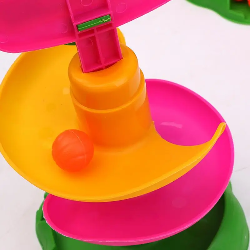 เด็กหมุนติดตามซ้อน Montessori Rolling Ball Tower ของเล่น Early ผู้ปกครองเด็กการศึกษา Interactive ของเล่นเด็กของขวัญ