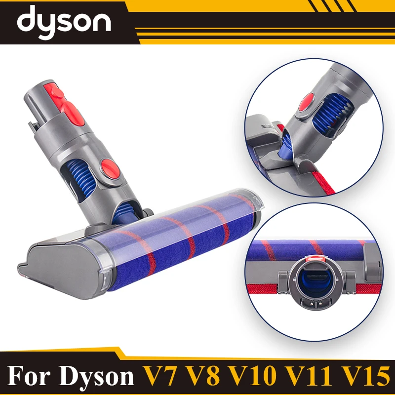 Kepala penyedot debu elektrik, bagian perbaikan penyedot debu stik tanpa kabel untuk Dyson V7 V8 V10 V11 SV12 V15