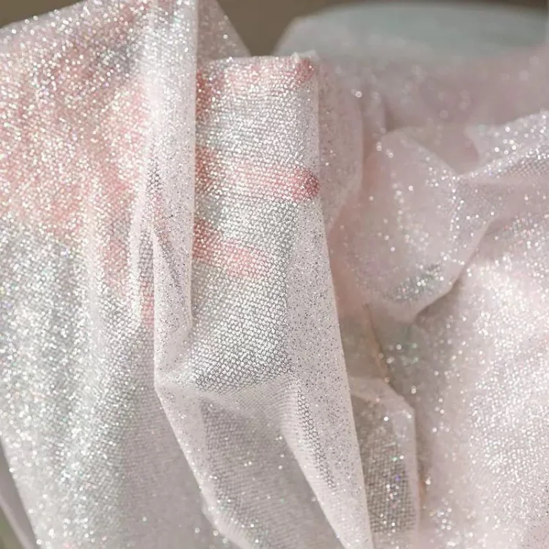 Glitter Sequin Mesh Fabric for - огляд і ціна Crystal Mesh Fabric