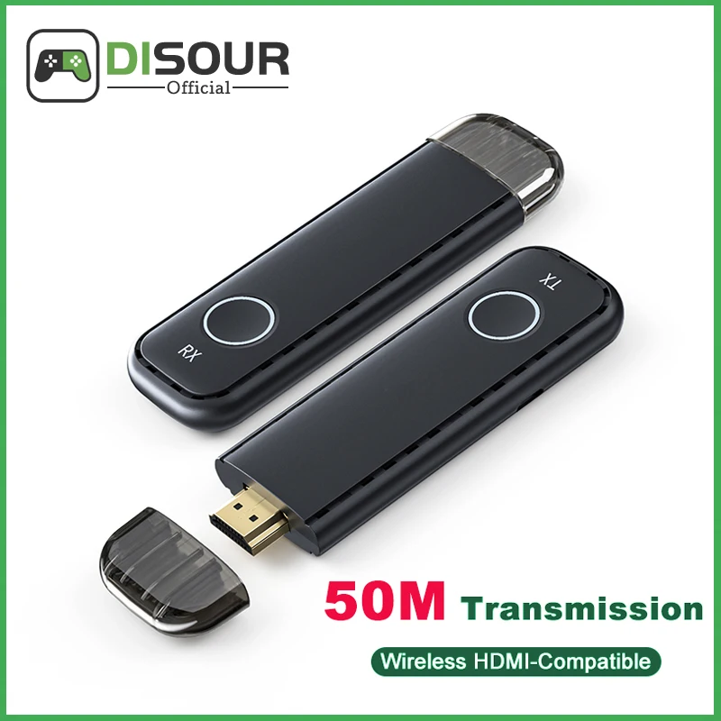 

Wireless HDMI-Compatible Adapter Transmitter Receiver 50M 1080P 60Hz Extender Display Adapter Dongle for TV Monitor Projector PC