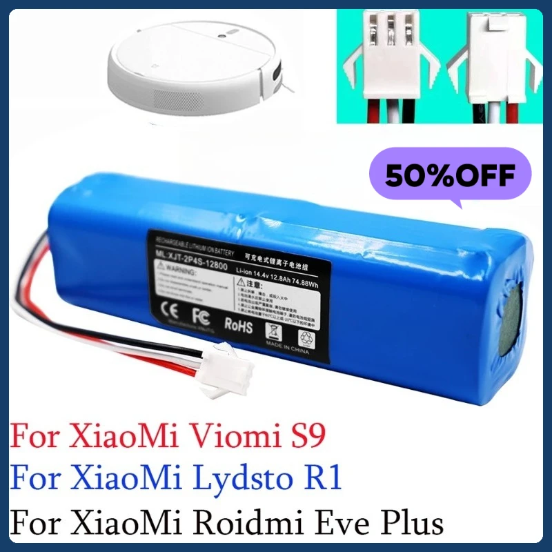 

14.4V 5200mAh Lithium-ion Rechargeable Battery Pack for Viomi S9 ROIDMI