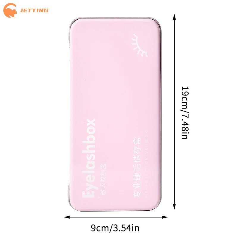 [ZENG001] Caja de almacenamiento de pestañas postizas magnéticas vacías con 6 discos, soporte para pestañas postizas, contenedor, soporte para paletas de viaje