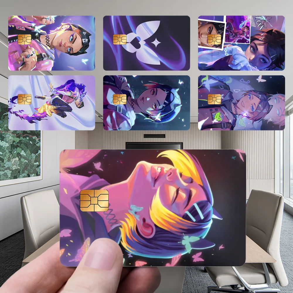 

Clove V-Valorant-ES Game Stickers New Cartoon Card Debit Bank Charge Card Bus Metro Waterproof Sticker Decal Decoration