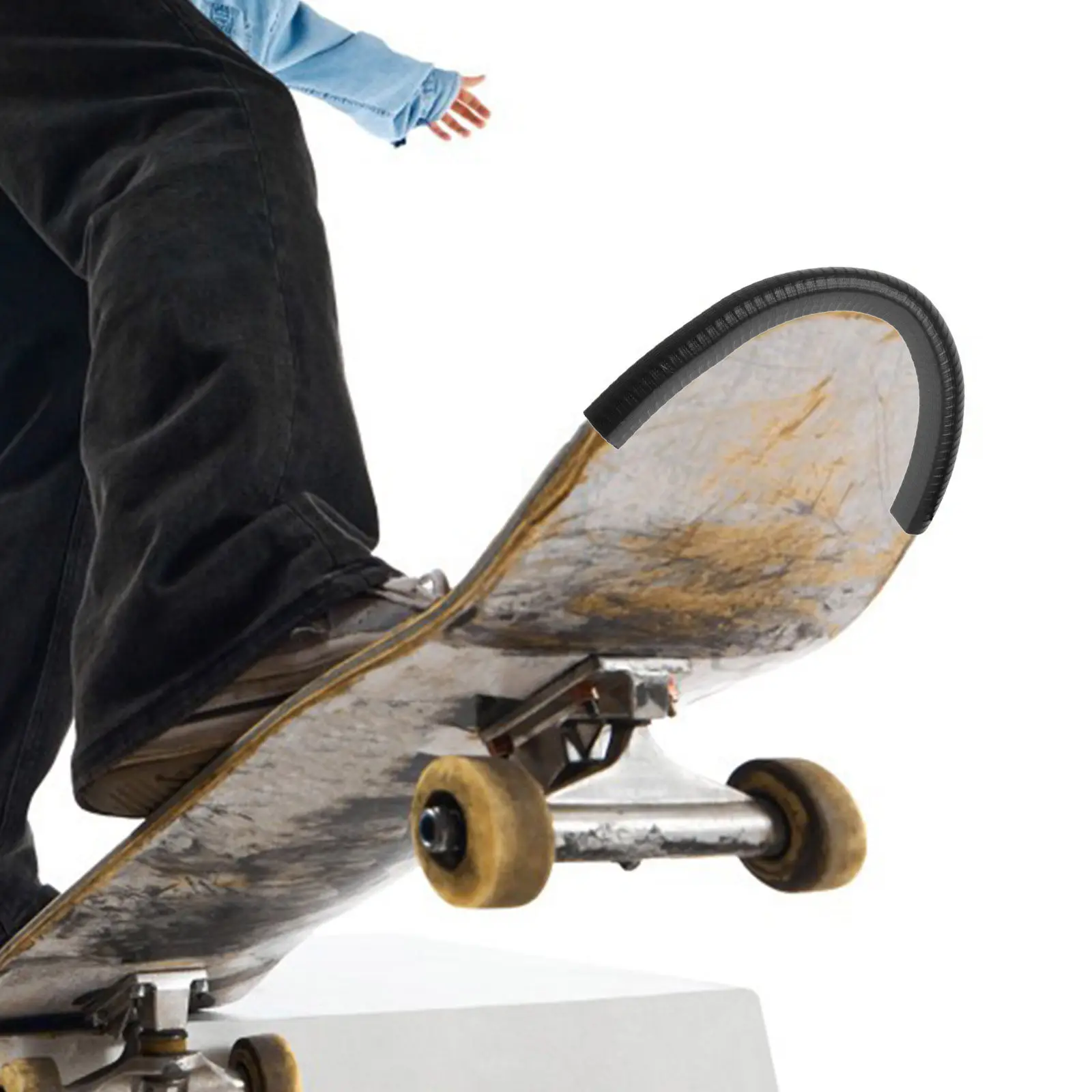 

1 Pair Skateboard Deck Edge Protector Guards 35Cm Impact Resistant Bumper for Skateboards Longboards Deck Protection Gear