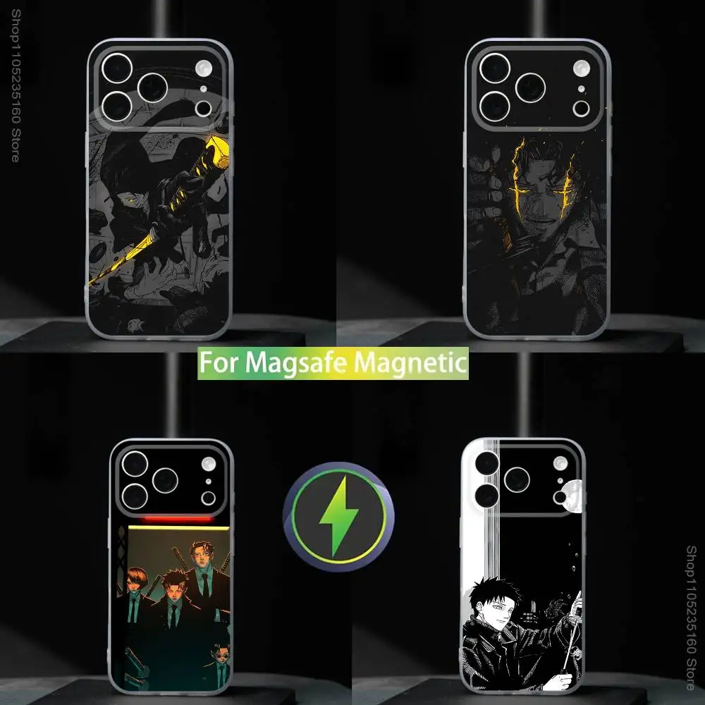 

Comics K-Kagurabachi For iPhone 11,12,13,14,15,16,17,Pro,Max,Plus,Mini,SE4,E Phone Case Magnetic For Magsafe Wireless