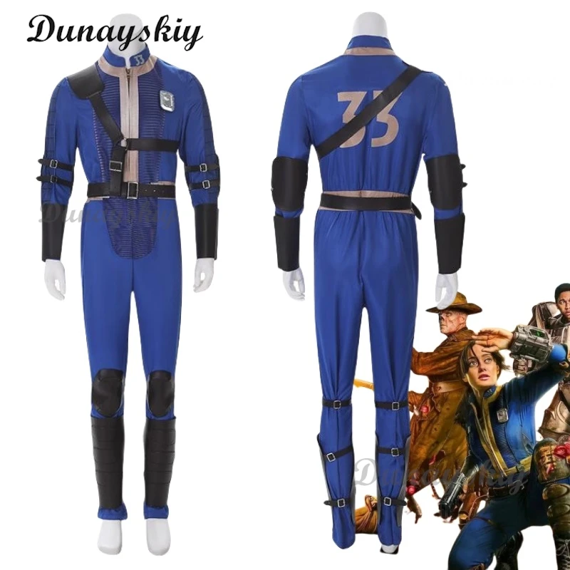 

Lucy Cosplay Costume Fall Cos Out Vault 33 Female Male Survivor Suit Jumpsuit Uniform Prop Kids Halloween Party Women Men