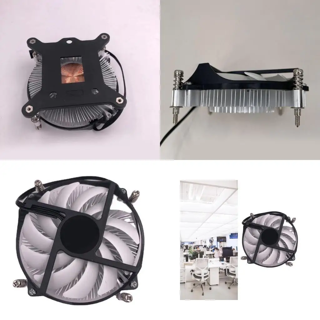 652F Fonctionnalité CPU ventilateur CPU CHELER COLER POUR 1155 1150 CPU pour les entrées technologiques