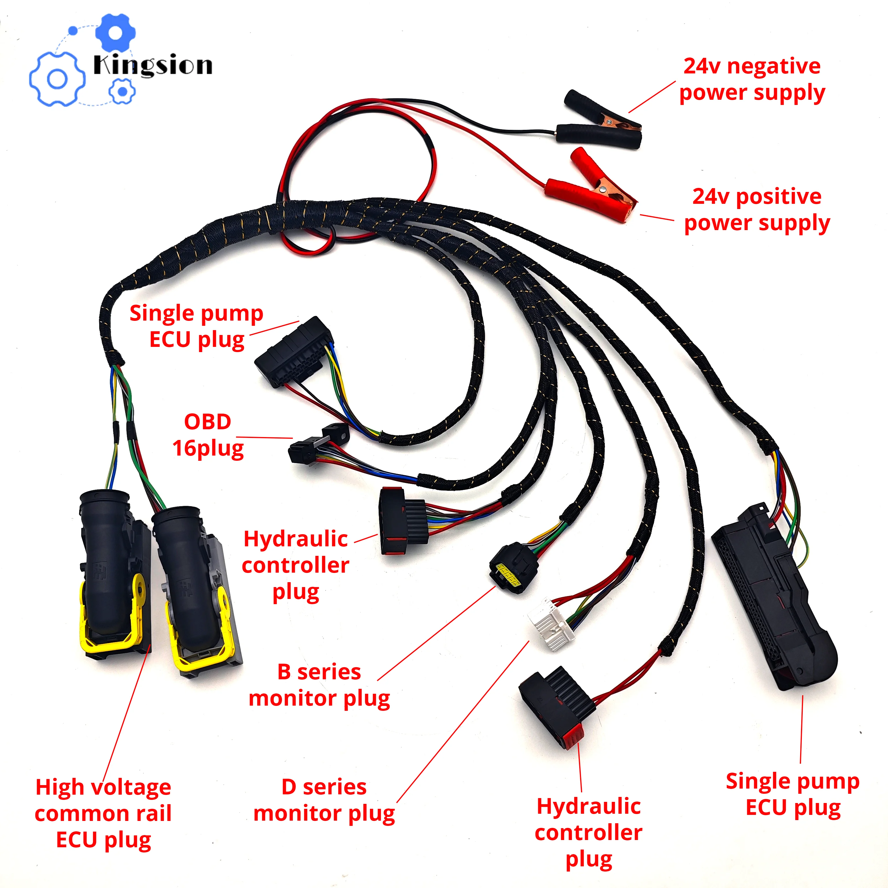 For Volvo comprehensive programming test cable high voltage common rail single pump ECU display test programming 88890300