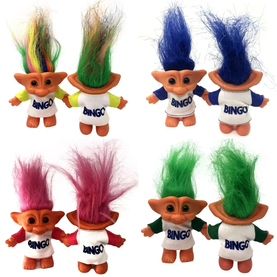 دمية ترول واحدة مقاس 10 سم مع شعر نابض بالحياة، أنمي ساحر قابل للجمع لديكور غرفة الأطفال أو كفكرة هدية مرحة