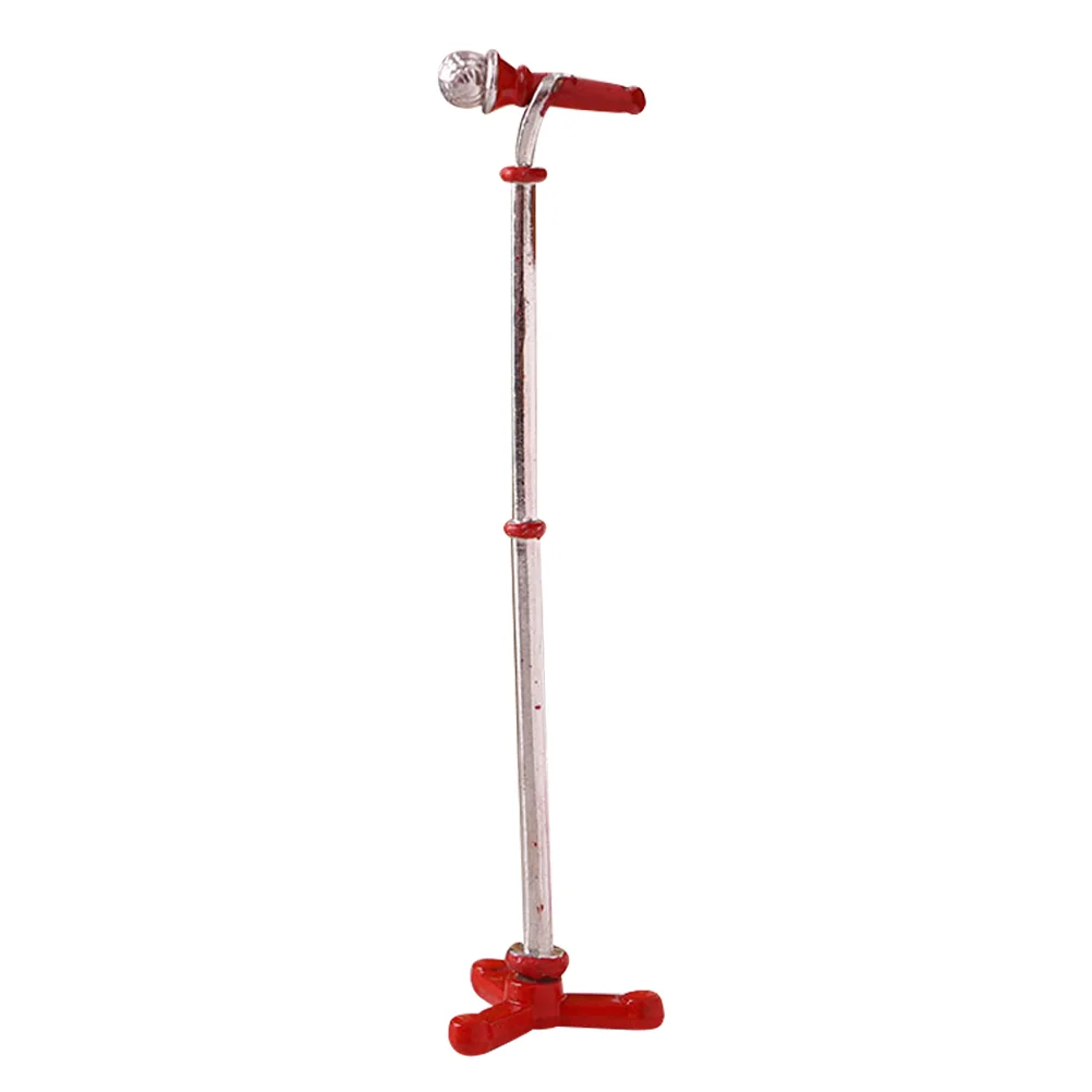 Tabletop Small Bunny Dollhouse Microphone Desktop Tiny Rabbit Statues Miniature Toys Classic Stand