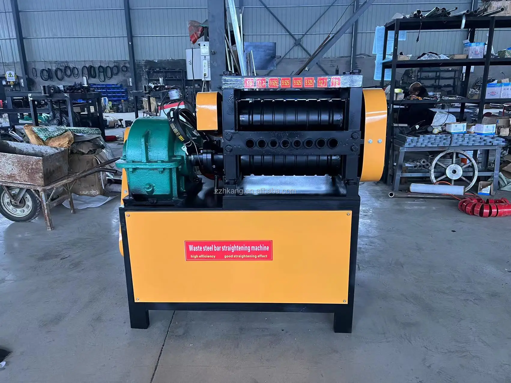 5-7mm 스크랩 철근 교정 및 절단기, 철근 교정기