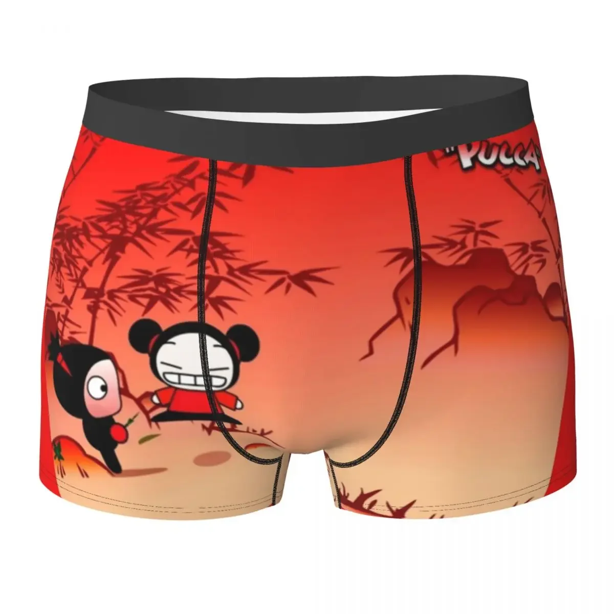 Boxer Underpants Shorts Pucca Mouse Pad Ecpuezpvoei Panties Men's Soft Underwear for Homme Man Boyfriend Gift