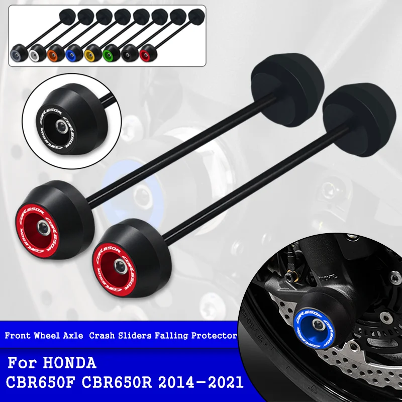 

Motorcycle Front Axle Fork Wheel Protector Crash Sliders Cap Pad For Honda CBR650R CBR650F CBR 650R/650F CBR650 R/F 2014-2022