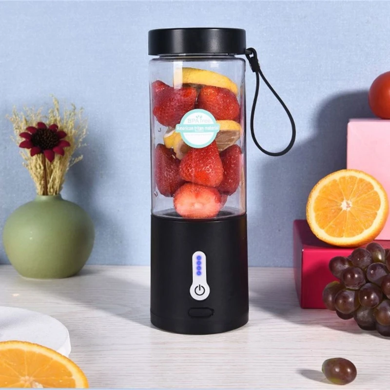 Travel Blender Cup เครื่องปั่นส่วนบุคคล Mini ผลไม้คั้นน้ำผลไม้แบบพกพาไฟฟ้า Juicer สำหรับสมูทตี้น้ำผลไม้นม Dropship