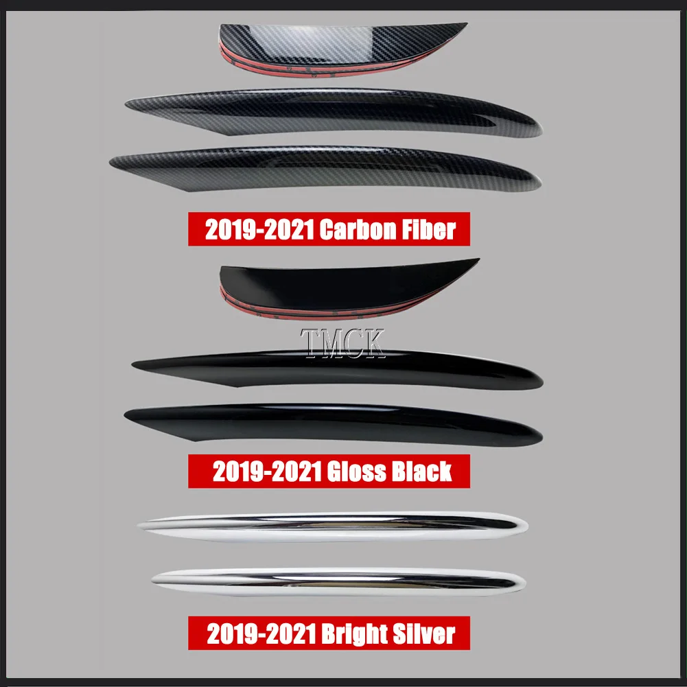 For Mercedes Benz C Class W205 C180 C200 C220 C260 C300 2019-2021 Car Accessories Front Bumper Lip Spoiler Fog Lamp Cover Trim