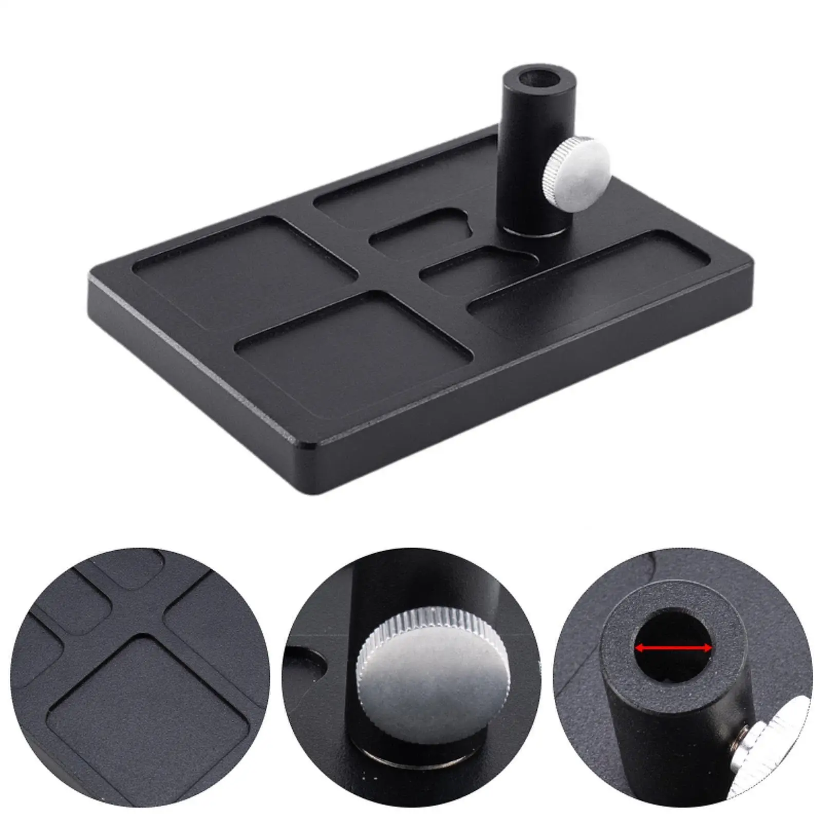 ROTARY Fly Tying Vise ฐานอลูมิเนียมอุปกรณ์ตกปลา DIY Lure ทําแบบพกพาขนาดเหมาะกับด้านล่างไม่ลื่นส่วนใหญ่