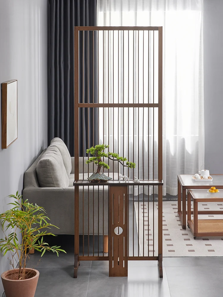 New Chinese screen partition living room entrance home Japanese movable bedroom shield entrance simple modern seat screen