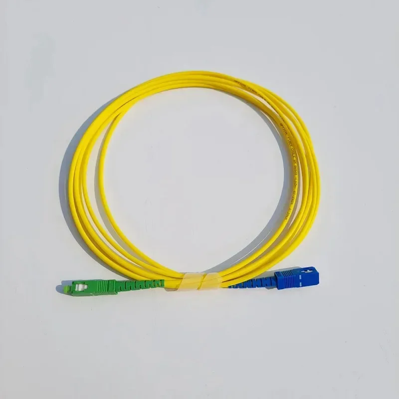 SC APC-SC UPC 광섬유 패치 코드 케이블, 심플렉스 FTTH SM 단일 모드, 광섬유 점퍼, 2.0mm 또는 3.0mm, 1m, 2m, 3m, 5m, 5 개