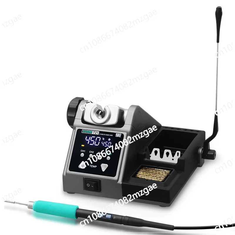 T21 constant temperature soldering station mobile phone repair 120W high-power soldering iron 210/245/115 handle