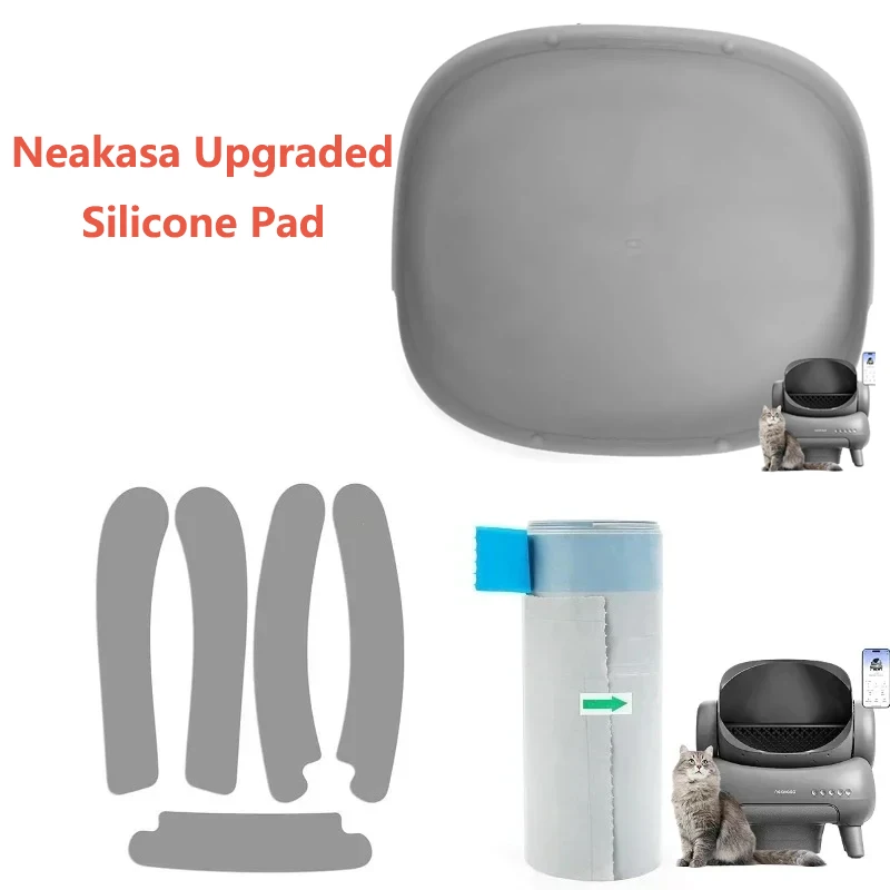 Neakasa verbessertes Silikonpad für M1 Open-Top selbstreinigende Katzentoilette, Zubehör, Katzentoilettenbeutel für Haustierkatzen