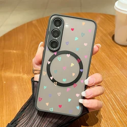 Magnetic For Magsafe Airplane Stars Case For Samsung Galaxy S24 Ultra Capa S25 Ultra S23 S22 S21 FE A15 A25 A35 A55 A56 A54 5G