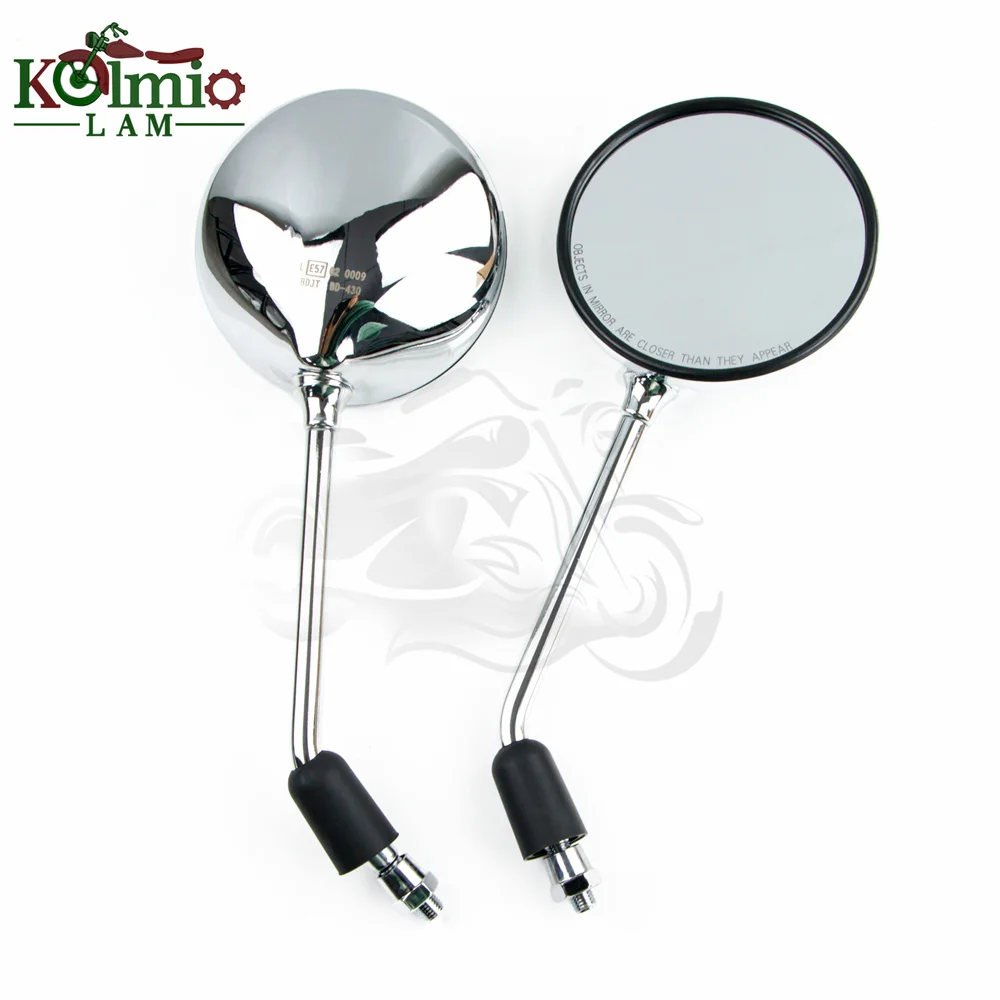 

Chrome 10mm Motorcycle Rear View side Mirror Round Scooter For Honda CB350 CB360 CB400 CB450 CB500 CB650 CB750 CB600 CB900