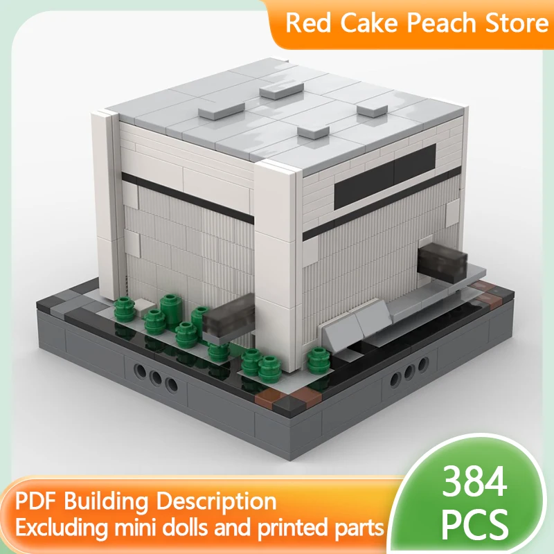 

Модель городской улицы MOC: конструктор из строительных блоков, модульный, в стиле городского клуба/бар, развивающая игрушка для детей, подарок на праздник, набор для сборки