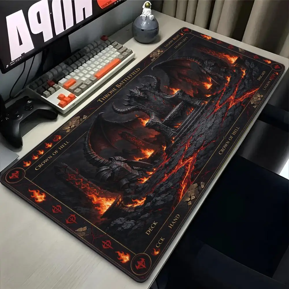 Ice Burst Magic Circle Gaming Mouse Pad Precision Tracking Thick Rubber Large Size For Fantasy Play