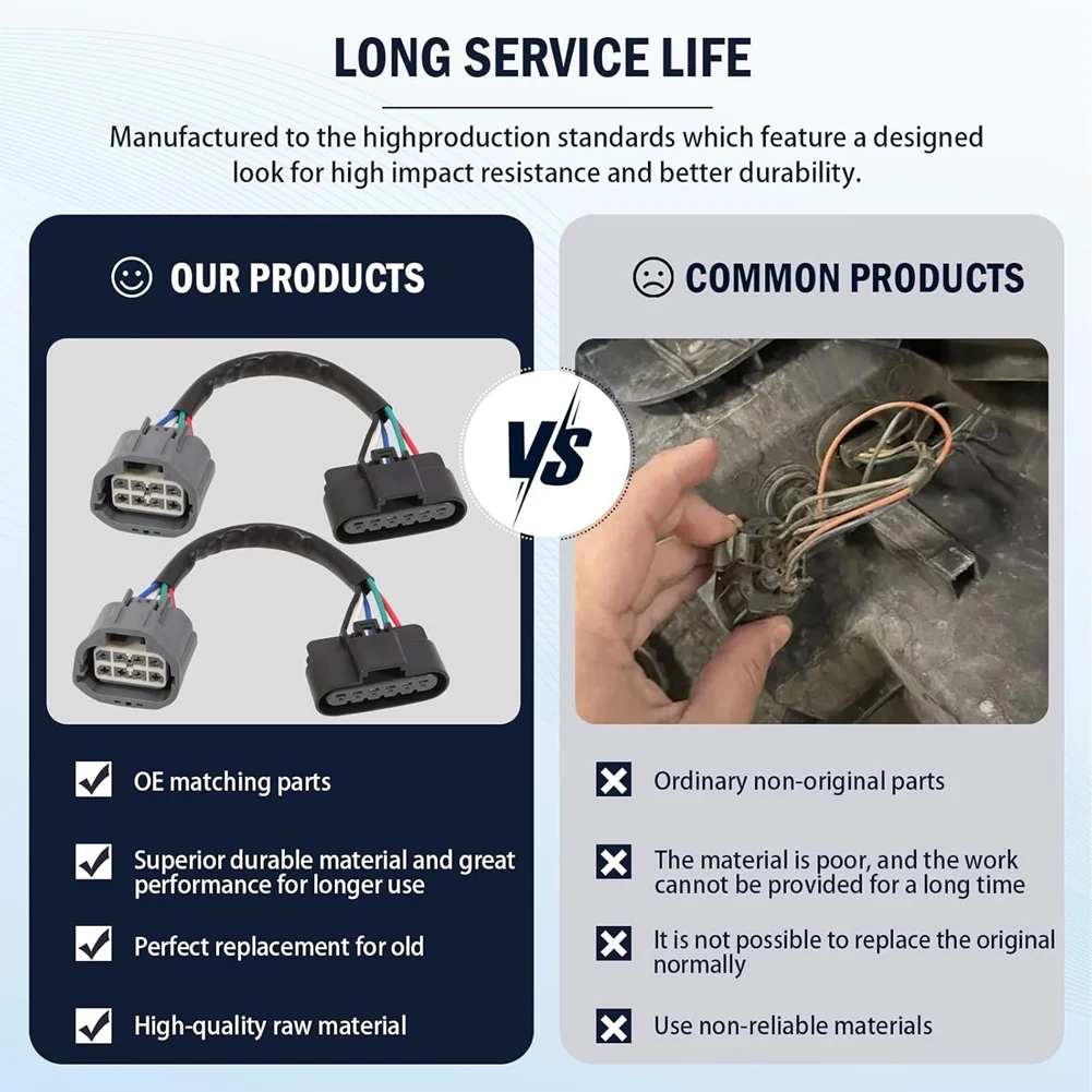 

Адаптер проводки фар HID к галогенному 22938888 22938889 для GMC Acadia 2007-2012, комплект жгутов проводов для переоборудования фар, замена