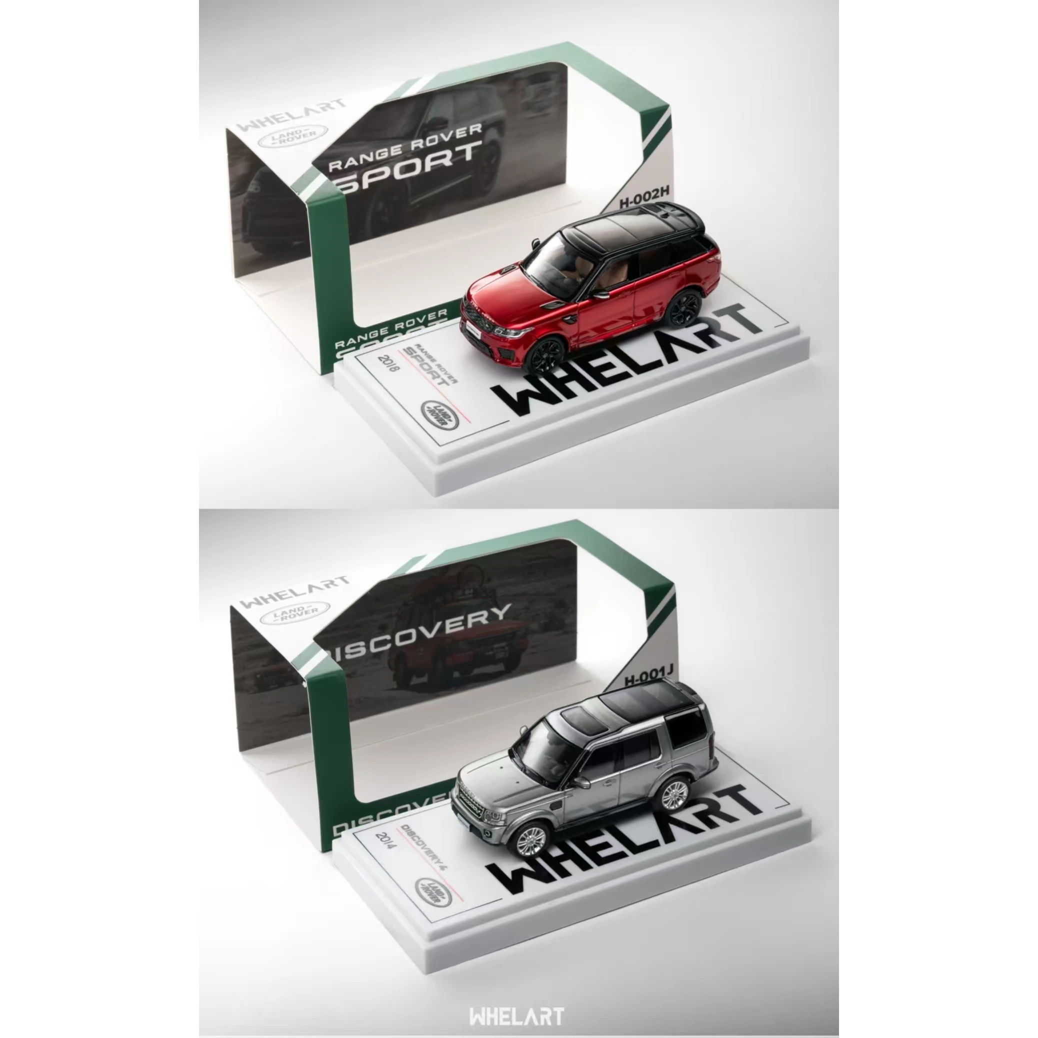 WHELART Modelo de rueda 1:64Range Rover, Discovery IV, modelo de coche de aleación