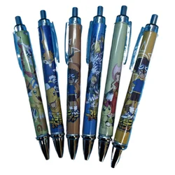 Digimon animation peripheral Agumon student cartoon creative press gel pen signature pen quick-drying pen stationery wholesale