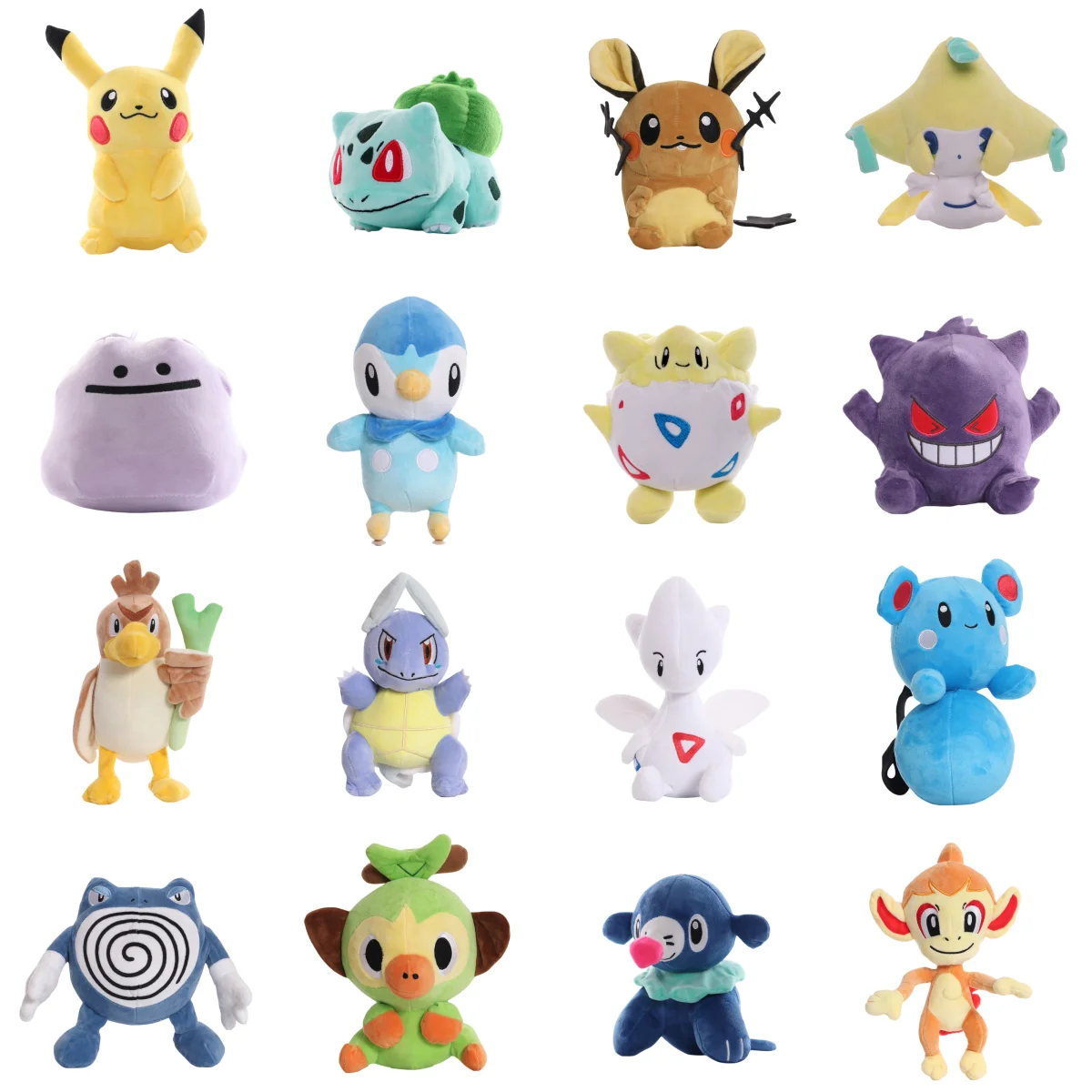 

Hot Sellers Pokemon Cute Pikachu Bulbasaur Charmander Lapras Plush Toy Stuffed Doll Christmas Gifts
