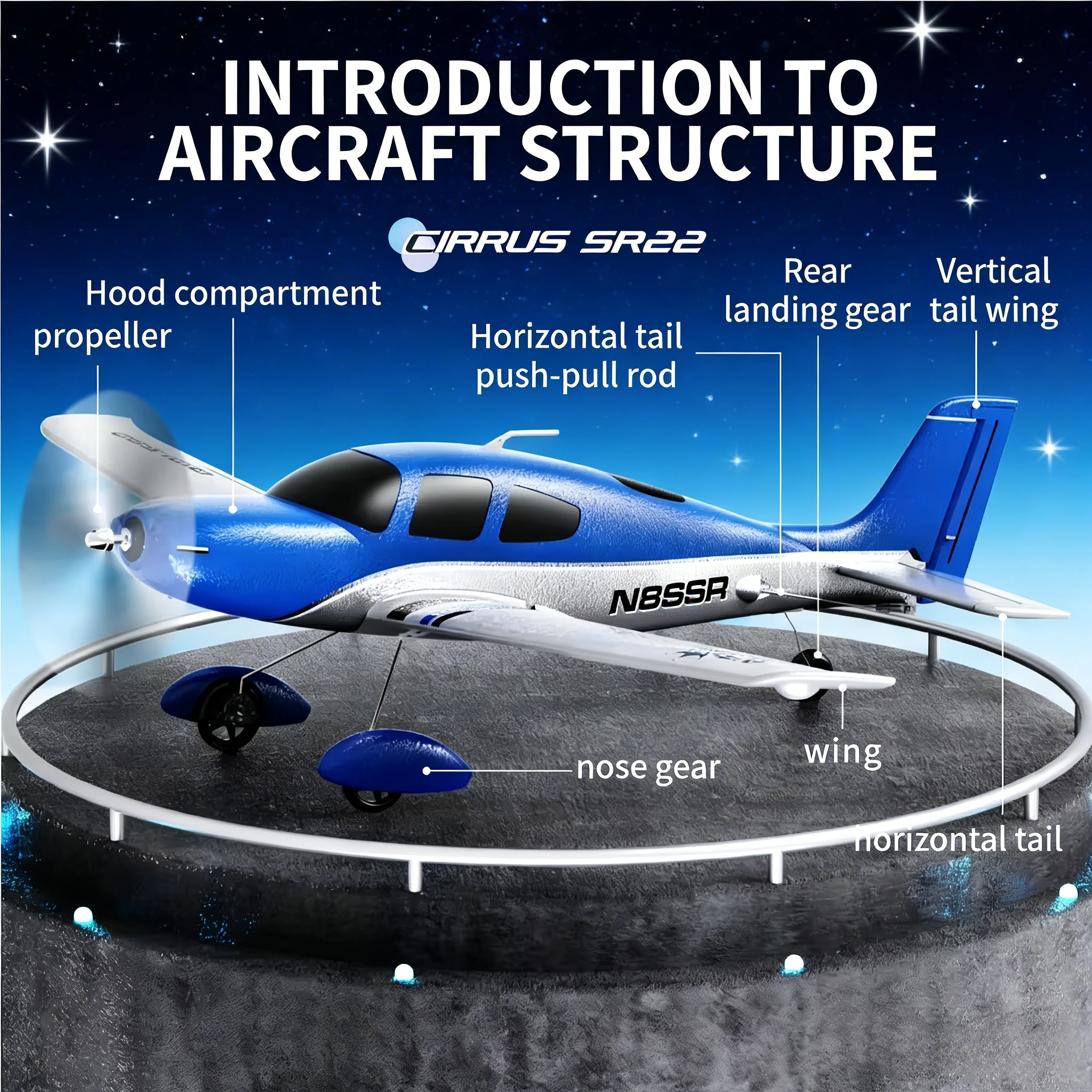

QIDI580 RC трюк планер самолет 4CH 2,4G EPP пенопласт с фиксированным крылом дистанционное управление бесщеточная модель самолета игрушка для детей