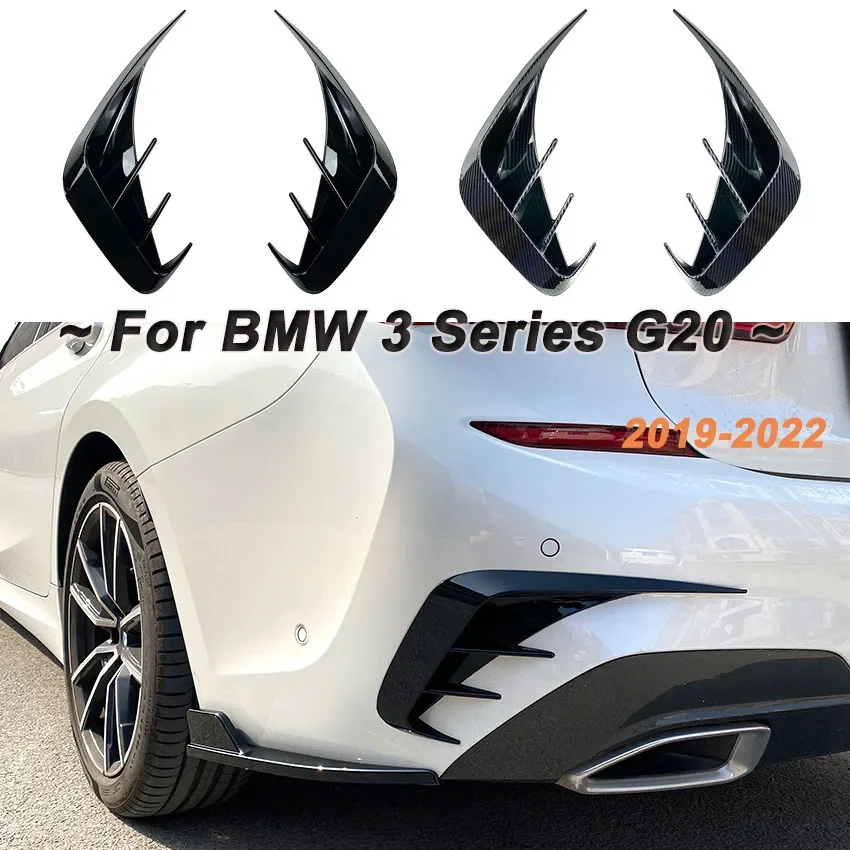 

Для BMW 3 серии G20 320e 330e 318i 320i 325i 330i 340i M-Pack 2019-2022 Сплиттер заднего бампера Спойлеры Canard Внешние детали ABS