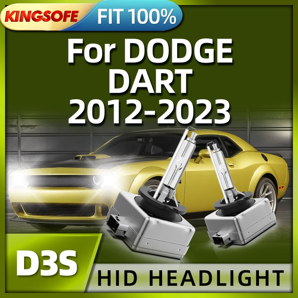 

KINGSOFE D3S 6000K 35W Xenon Bulbs HID Car Lights For DODGE DART 2012 2013 2014 2015 2016 2017 2018 2019 2020 2021 2022 2023