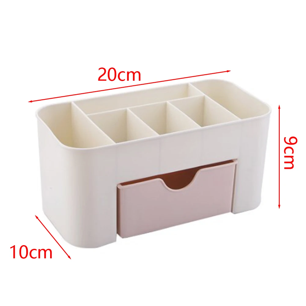 Jewelry Cosmetics Organizer Drawer Style Storage Box Lightweight Ample Space for Office Desktop Dressing Table