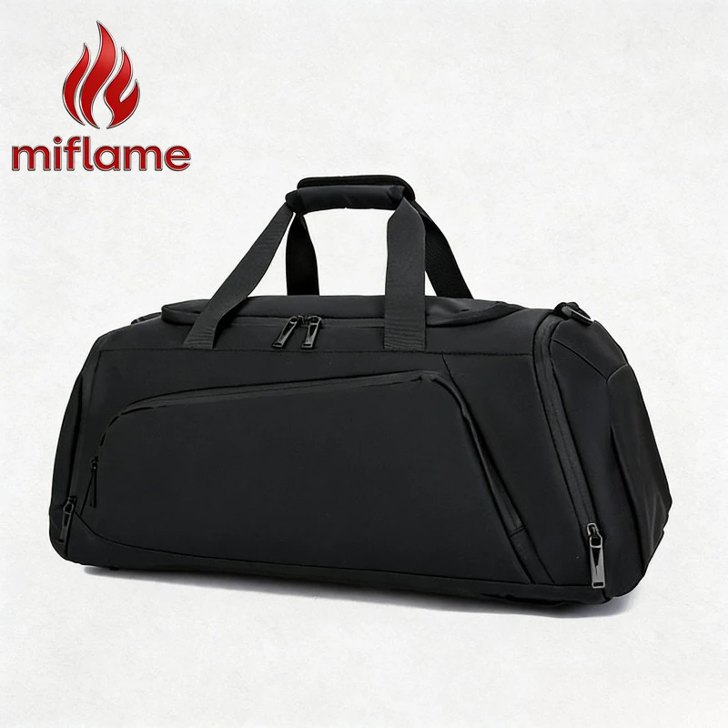 Multifunctional Travel Duffel Bag Dry Wet Separation Sports Weekender Business Gym Bag with Shoe Compartment for Men