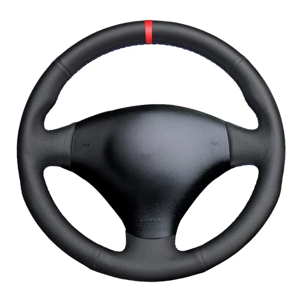 Non-Slip Black Artificial Leather Car Steering Wheel Cover For Audi A2 8Z A3 8L Sportback A4 B6 Avant A6 C5 A8 D2 TT 8N S3 S4 RS