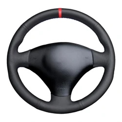 Non-Slip Black Artificial Leather Car Steering Wheel Cover For Audi A2 8Z A3 8L Sportback A4 B6 Avant A6 C5 A8 D2 TT 8N S3 S4 RS