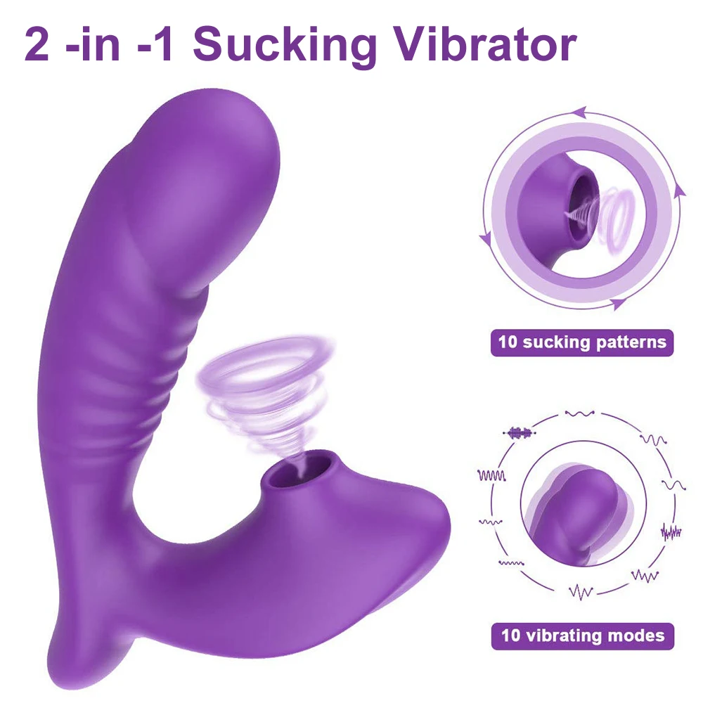 Clitoral Sucking Vibrator 10 Speed Vibrating Oral Sex Suction G-Spot Stimulation Female Masturbation Erotic Sex Toy For Women