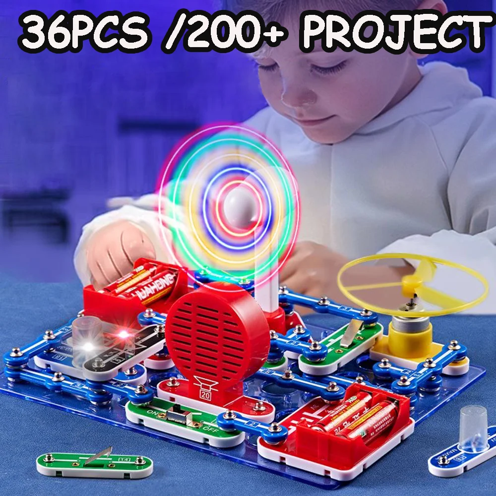 2025 STEM Science Experiments Kits Circuits Electronic For Kids Circuito Electrico niños For Children Toys Science Kits New