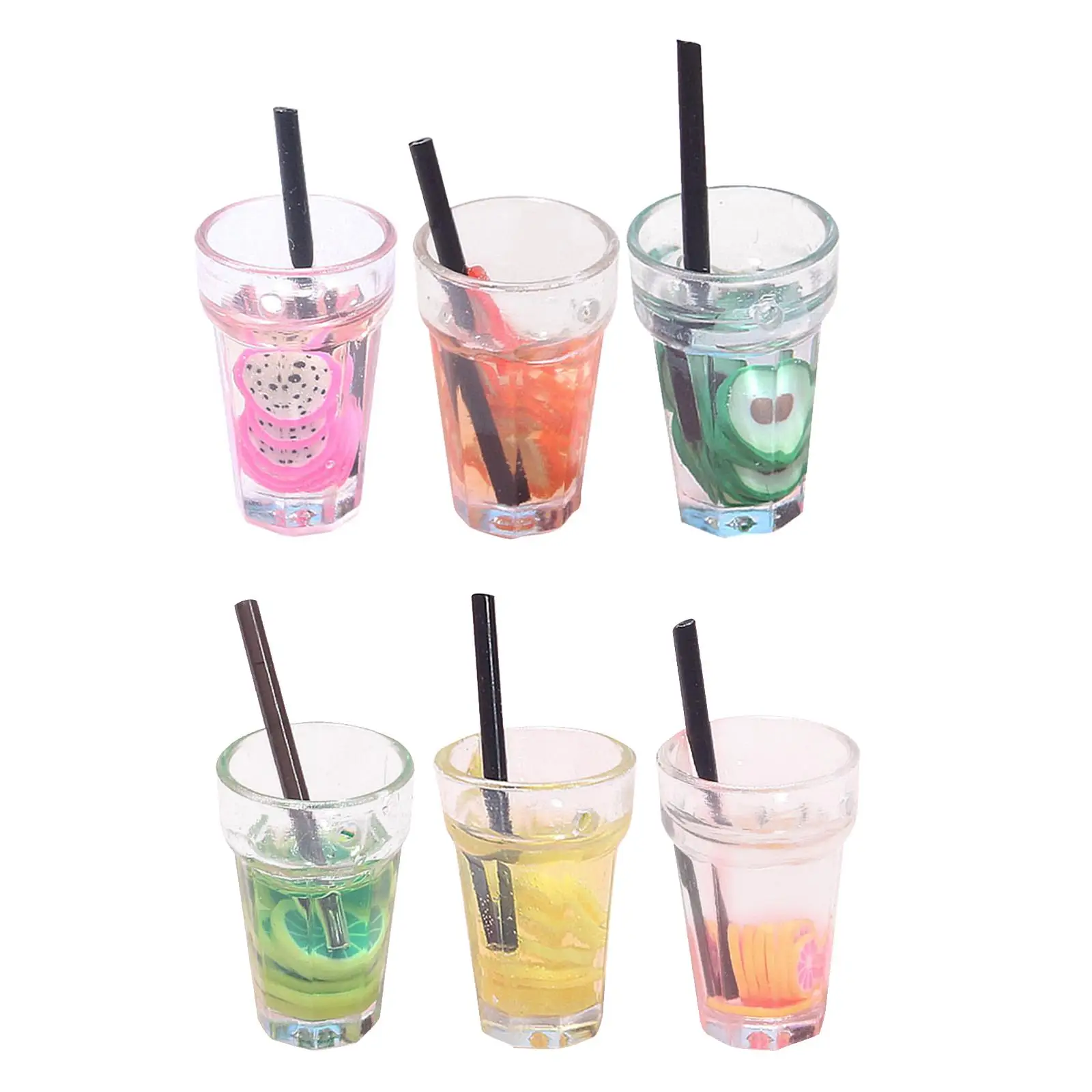 1:12 Colourful Cup Drink Pretend for Dollhouse Miniature Mini Toys